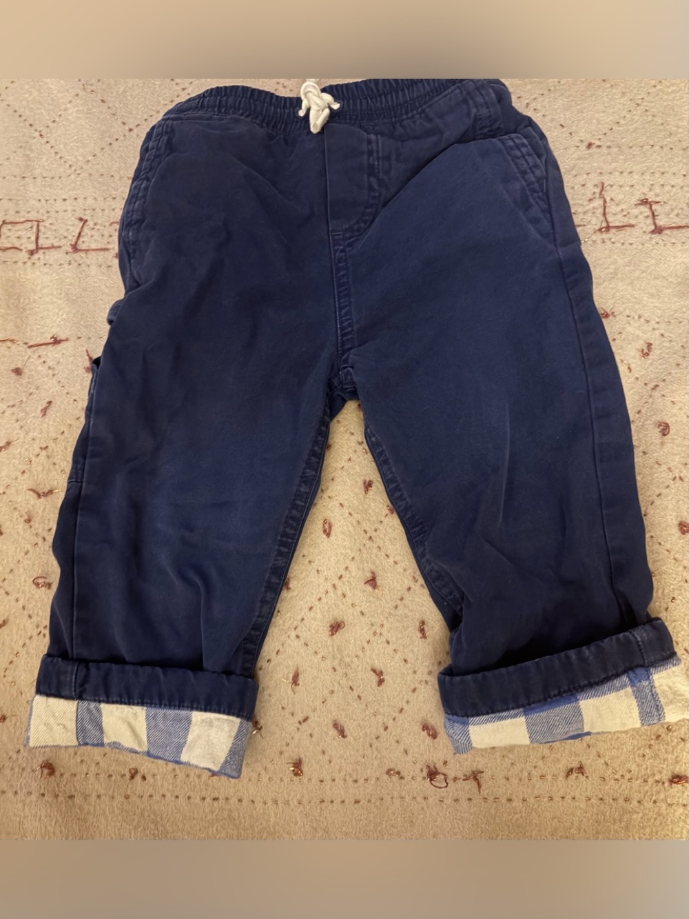 Hanna Andersson plaid lined pants